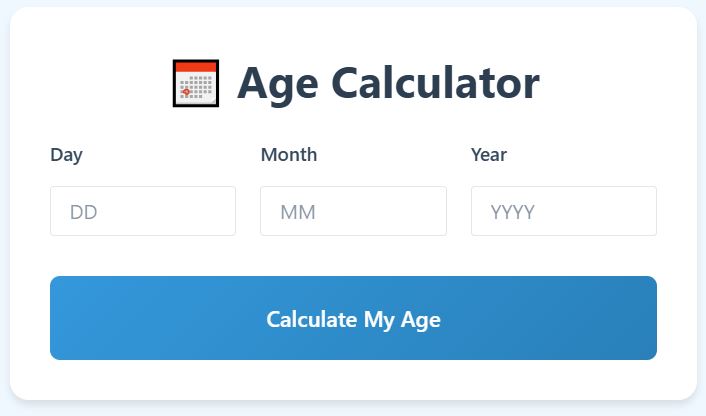 Accurate Online Age Calculator